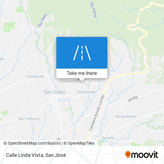 Calle Linda Vista map