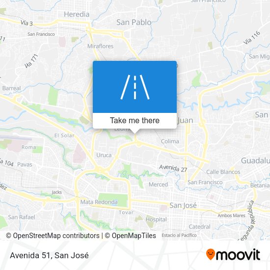 Mapa de Avenida 51