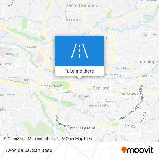 Avenida 5a map
