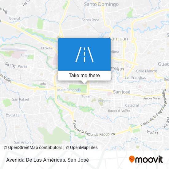 Mapa de Avenida De Las Américas