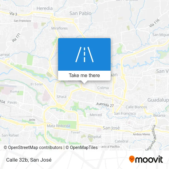Calle 32b map