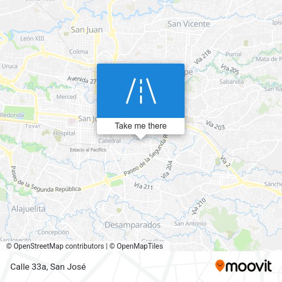 Mapa de Calle 33a