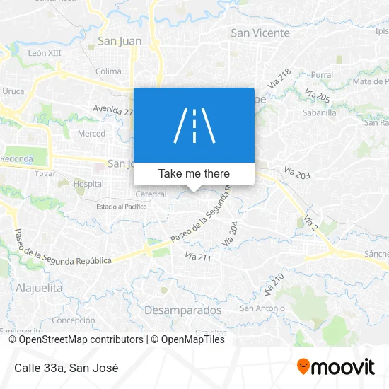 Calle 33a map