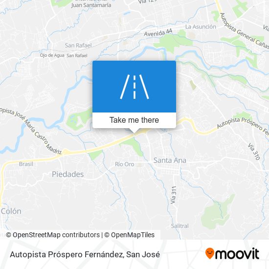 Autopista Próspero Fernández map