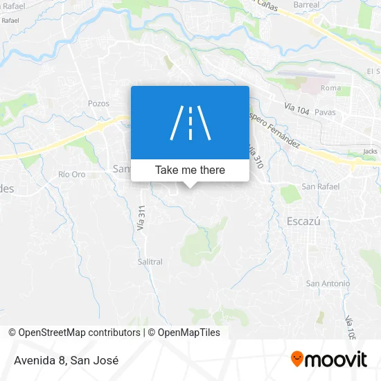 Avenida 8 map