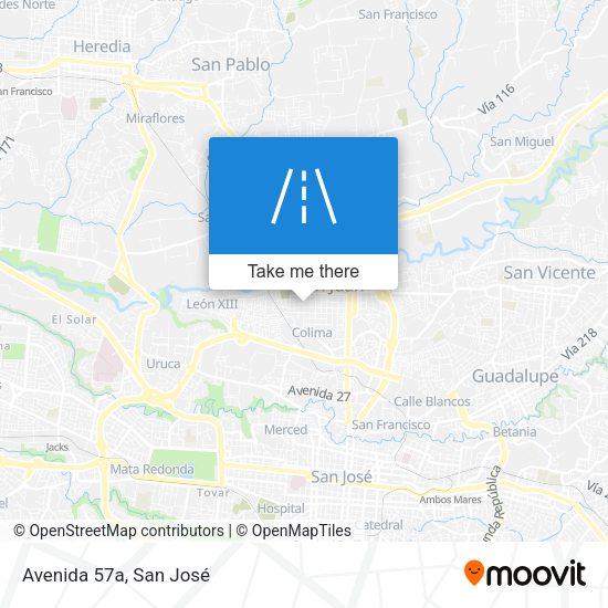 Mapa de Avenida 57a