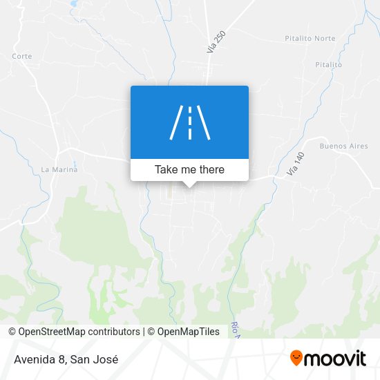 Mapa de Avenida 8
