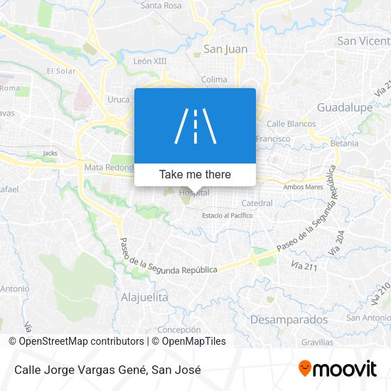 Mapa de Calle Jorge Vargas Gené