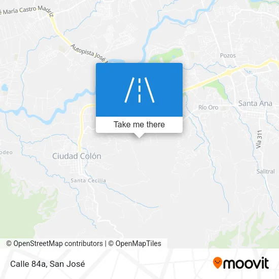 Calle 84a map