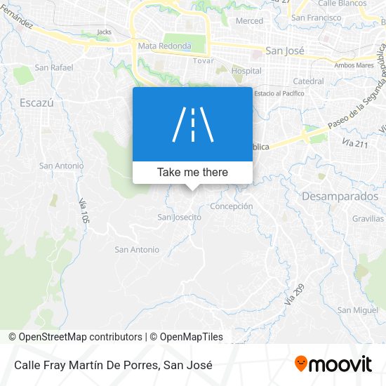 Mapa de Calle Fray Martín De Porres