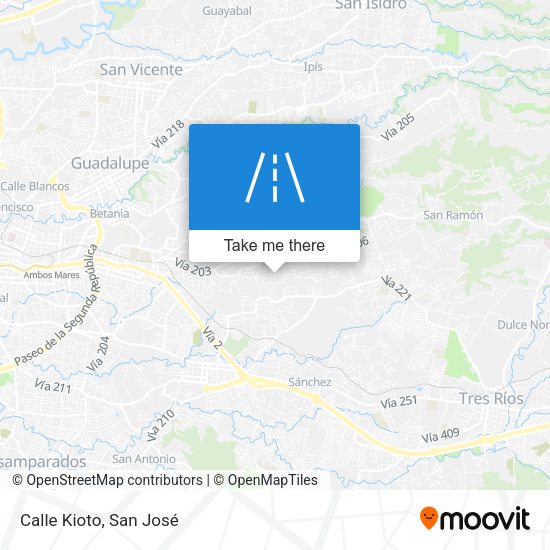 Mapa de Calle Kioto
