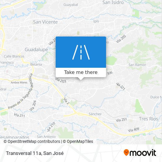 Mapa de Transversal 11a