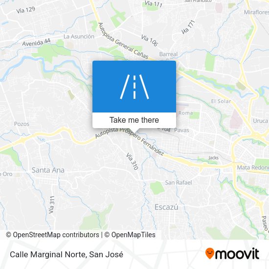Calle Marginal Norte map