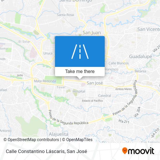 Calle Constantino Láscaris map