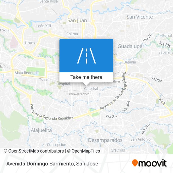 Avenida Domingo Sarmiento map