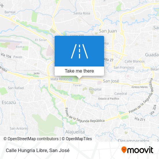 Mapa de Calle Hungria Libre
