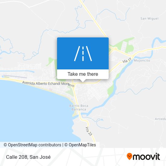 Mapa de Calle 208