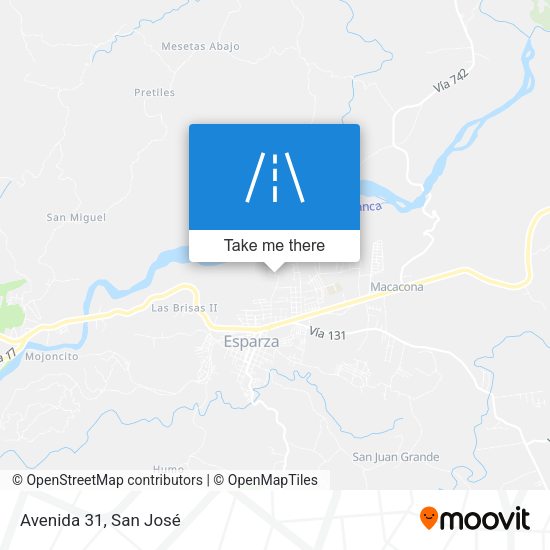 Mapa de Avenida 31
