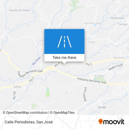 Mapa de Calle Periodistas