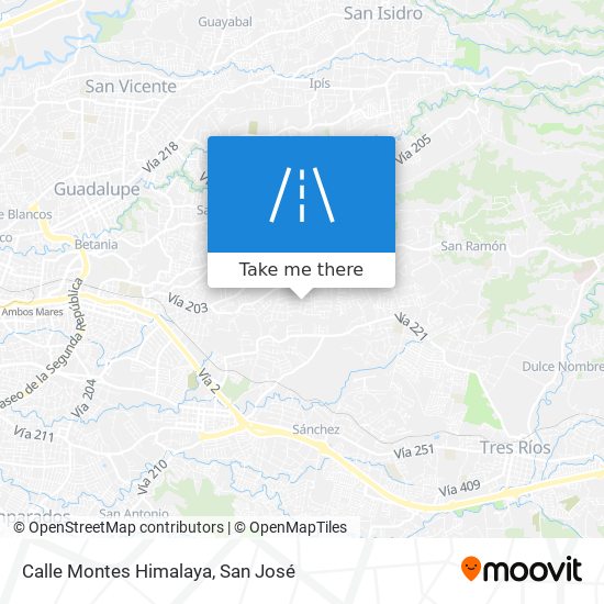 Calle Montes Himalaya map