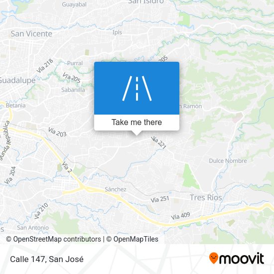 Mapa de Calle 147