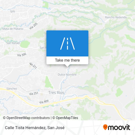 Mapa de Calle Tista Hernández