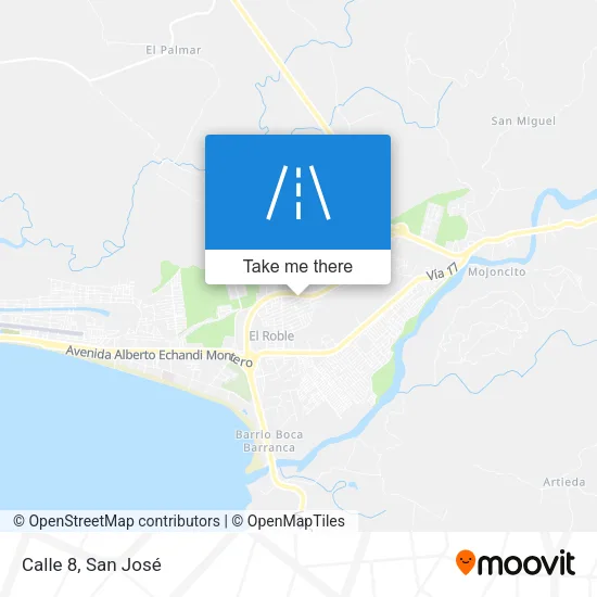 Calle 8 map
