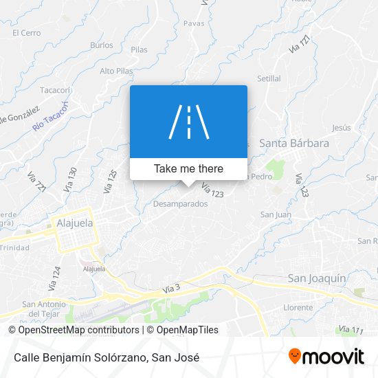 Calle Benjamín Solórzano map
