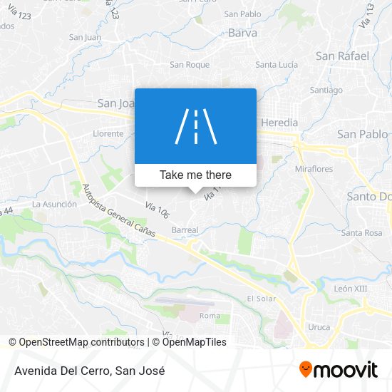 Mapa de Avenida Del Cerro