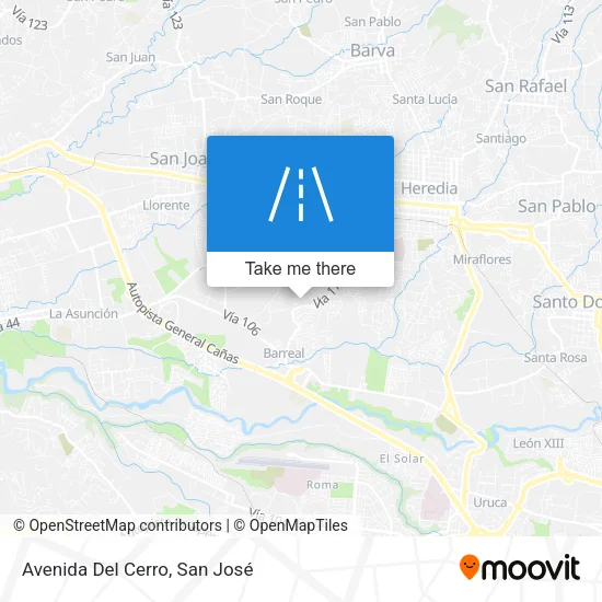 Avenida Del Cerro map