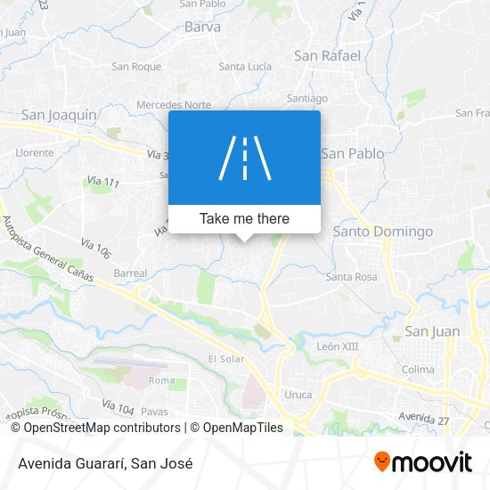 Avenida Guararí map