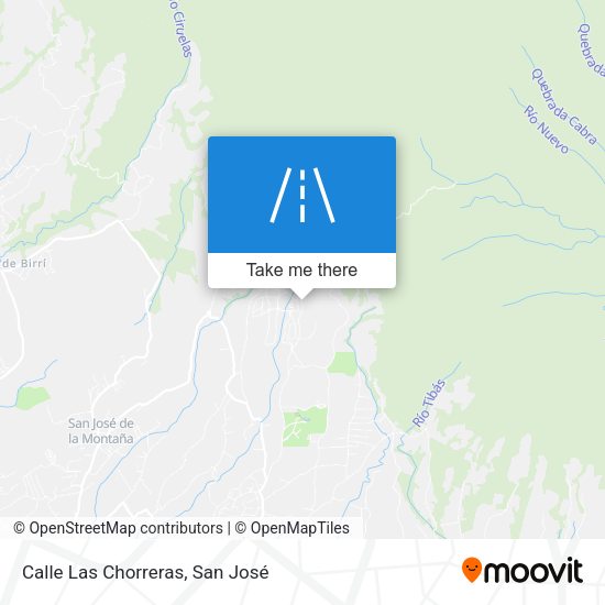 Mapa de Calle Las Chorreras