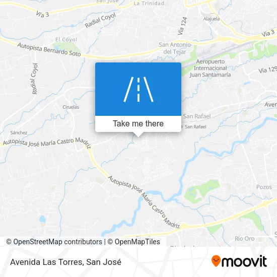 Avenida Las Torres map