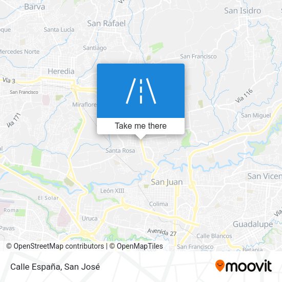 Mapa de Calle España