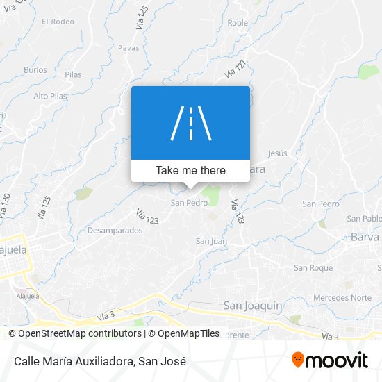 Mapa de Calle María Auxiliadora