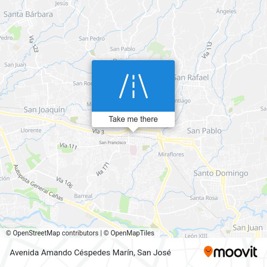 Avenida Amando Céspedes Marín map
