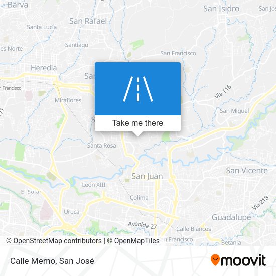 Mapa de Calle Memo