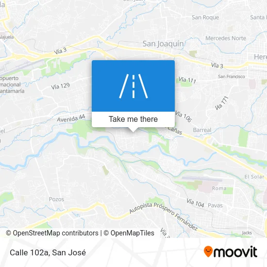 Mapa de Calle 102a