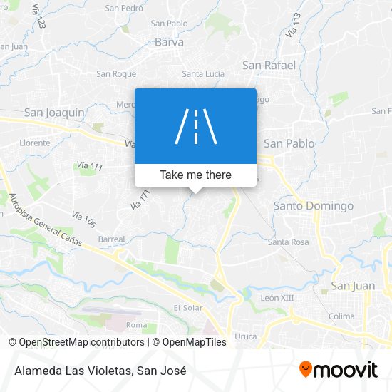 Alameda Las Violetas map