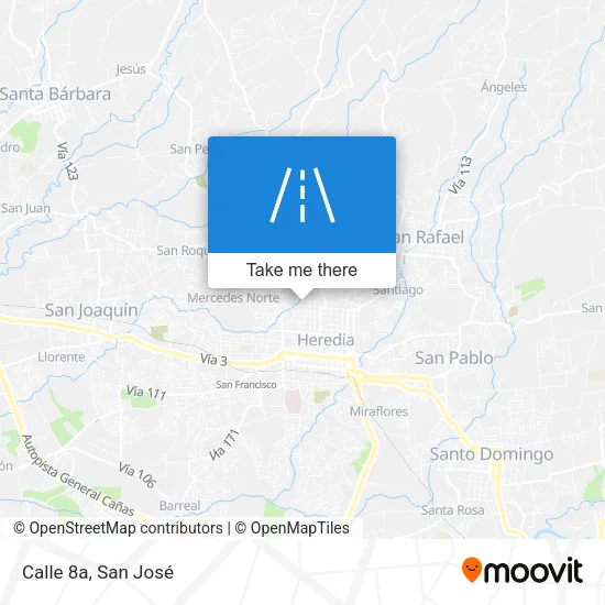 Calle 8a map