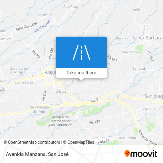 Mapa de Avenida Manzana