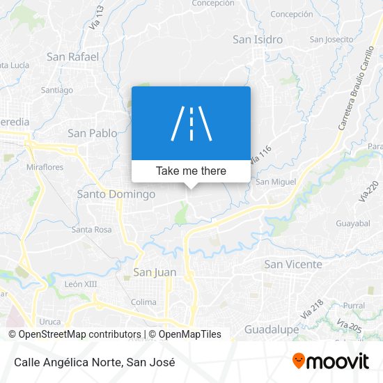 Calle Angélica Norte map