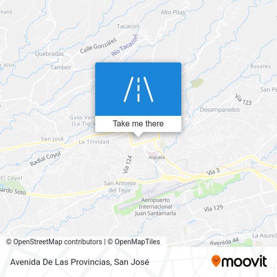 Mapa de Avenida De Las Provincias