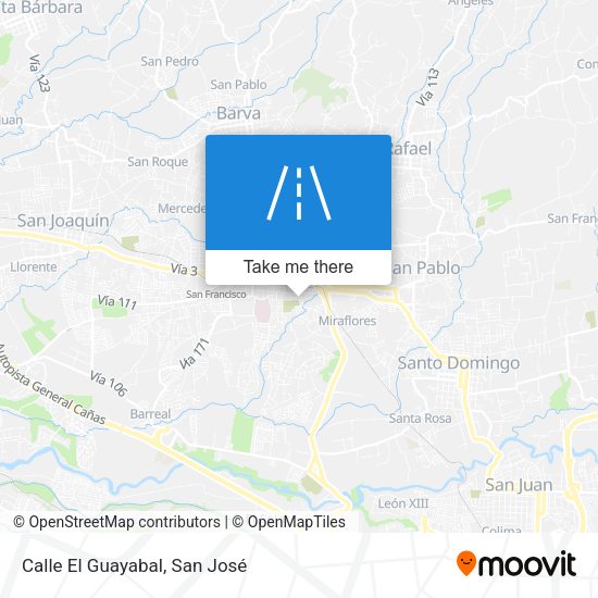 Mapa de Calle El Guayabal