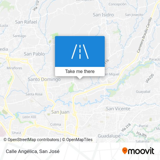 Mapa de Calle Angélica