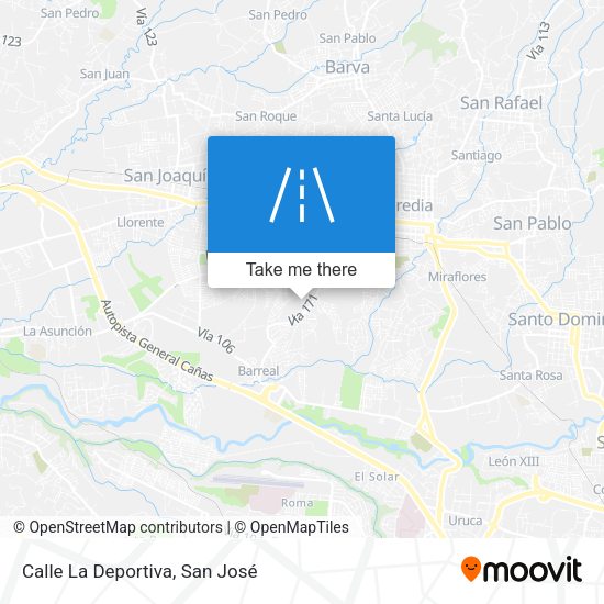 Mapa de Calle La Deportiva
