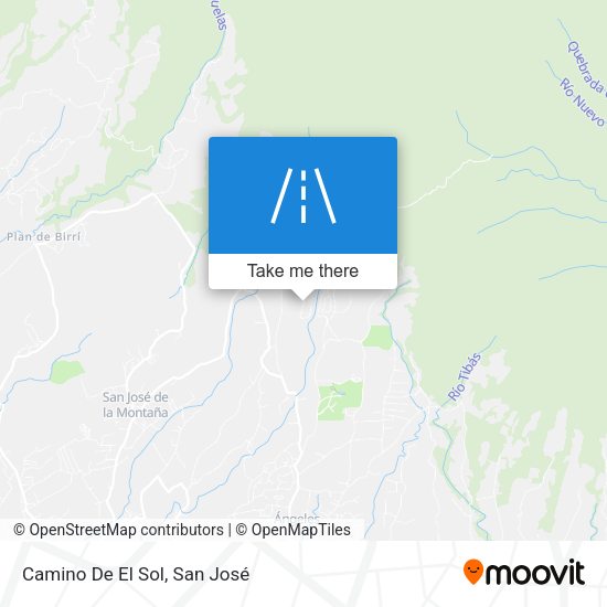 Mapa de Camino De El Sol