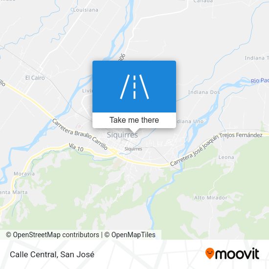 Mapa de Calle Central