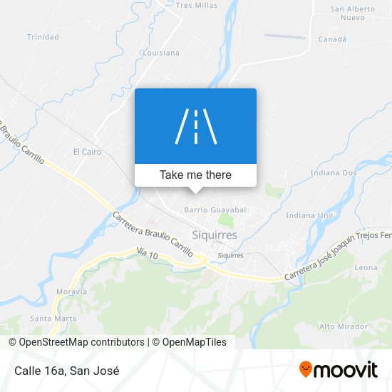 Mapa de Calle 16a