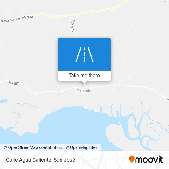 Calle Agua Caliente map